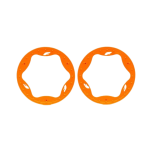 Traxxas - Beadlock Rings, Rear, Oranje (4.3'') (2) (TRX-10948-ORNG)