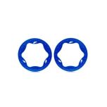 Traxxas - Beadlock rings, front, blue (3.5") (2) (TRX-10976-BLUE)