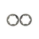 Traxxas - Beadlock rings, front, chrome (3.5") (2) (TRX-10976-CHRM)