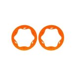 Traxxas - Beadlock rings, front, orange (3.5") (2) (TRX-10976-ORNG)