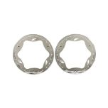 Traxxas - Beadlock rings, rear, green (3.9") (2) (TRX-10977-CHRM)