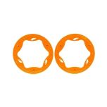 Traxxas - Beadlock rings, rear, orange (3.9") (2) (TRX-10977-ORNG)