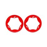 Traxxas - Beadlock rings, rear, red (3.9") (2) (TRX-10977-RED)