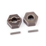 Traxxas - Wheel hubs steel hex (2)/ stub axle pins (2) (TRX-1654R)