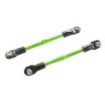 Traxxas Turnbuckles, aluminum (green-anodized), toe links, 59mm (2) (assembled with rod ends & hollow balls) (fits rustler) (TRX-3139G)