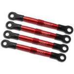 Toe links, aluminum (red-anodized) (4) (assembled with rod ends and threaded inserts) (1/16 slash)