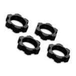 Traxxas - Wheel nuts, splined, 17mm, serrated (gray-anodized) (4) (TRX-7758-GRAY)