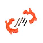 Traxxas - Caster Blocks Left/Right (for use with #9080 upgrade kit) - Orange (TRX-9032T)
