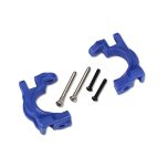 Traxxas - Caster Blocks Left/Right (for use with #9080 upgrade kit) - Blue (TRX-9032X)