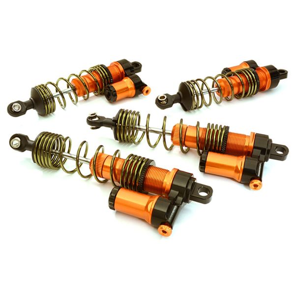 Integy Billet Machined XSR9 Piggyback Shock Set (4) Traxxas Slash 4x4