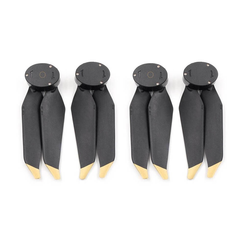 Low Noise Quick-release Folding Propellers Set (4) voor DJI Mavic - Goud - Met LED! Low Noise Quick-release Folding Propellers Set (4) voor DJI Mavic - Goud - Met LED!