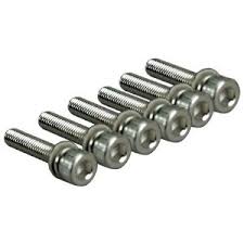 Screws, 3x15mm cap-head machine (hex drive) (with split and flat washers) (6)