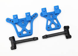 Shock tower, front (1), rear (1) / shock tower brace (2) (TRX-7637) afbeelding