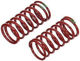 Spring, shock (red) (gtr) (3.5 rate green) (std. rear 90mm) (1 pair) afbeelding