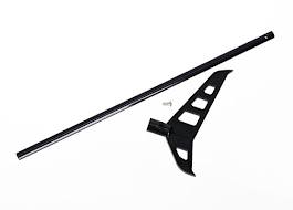 Tail boom (black-anodized)/ tail fin/ screw (1)