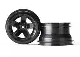 Latrax - Wheels, teton (black) (2) (TRX-7671)