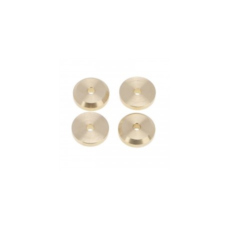 Axial SCX24 Brass Wheel Counterweight set van 4 stuks afbeelding