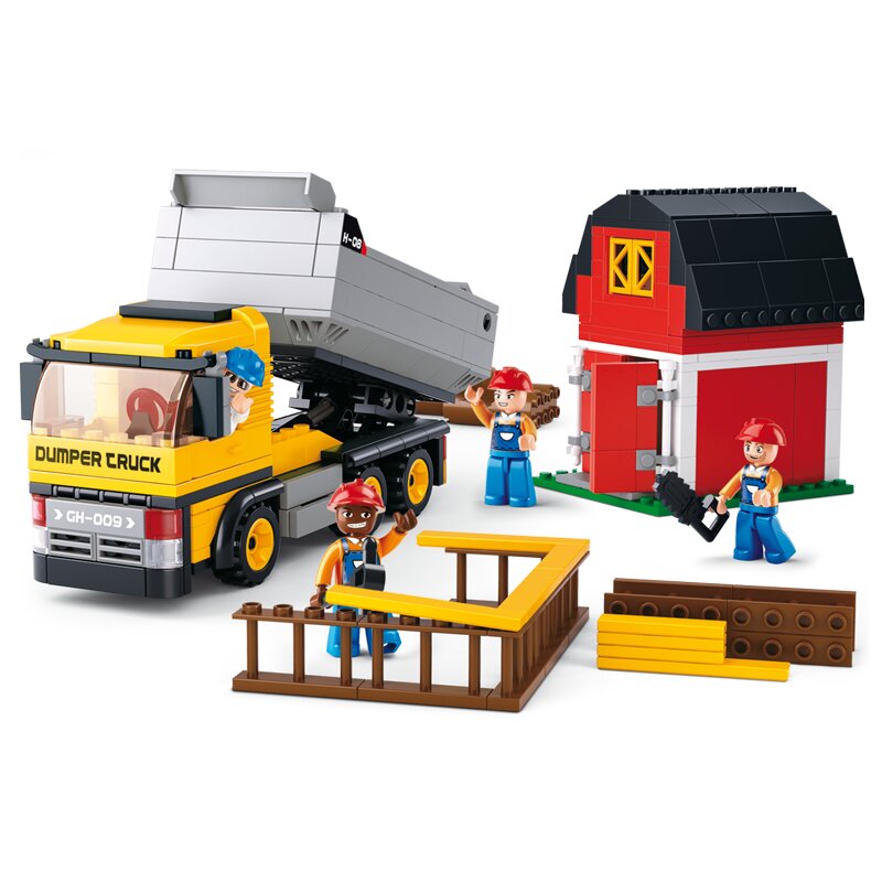 Sluban Dump Truck bouwstenen set (M38-B0552) afbeelding
