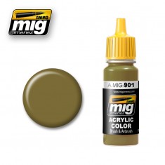 MIG Acrylic Dunkelgelb Dark Base 17ml afbeelding