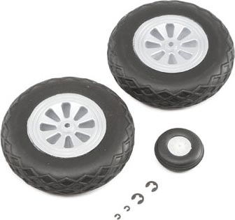 E-Flite - Wheel Set: P-47 1.2m (EFL8462) afbeelding