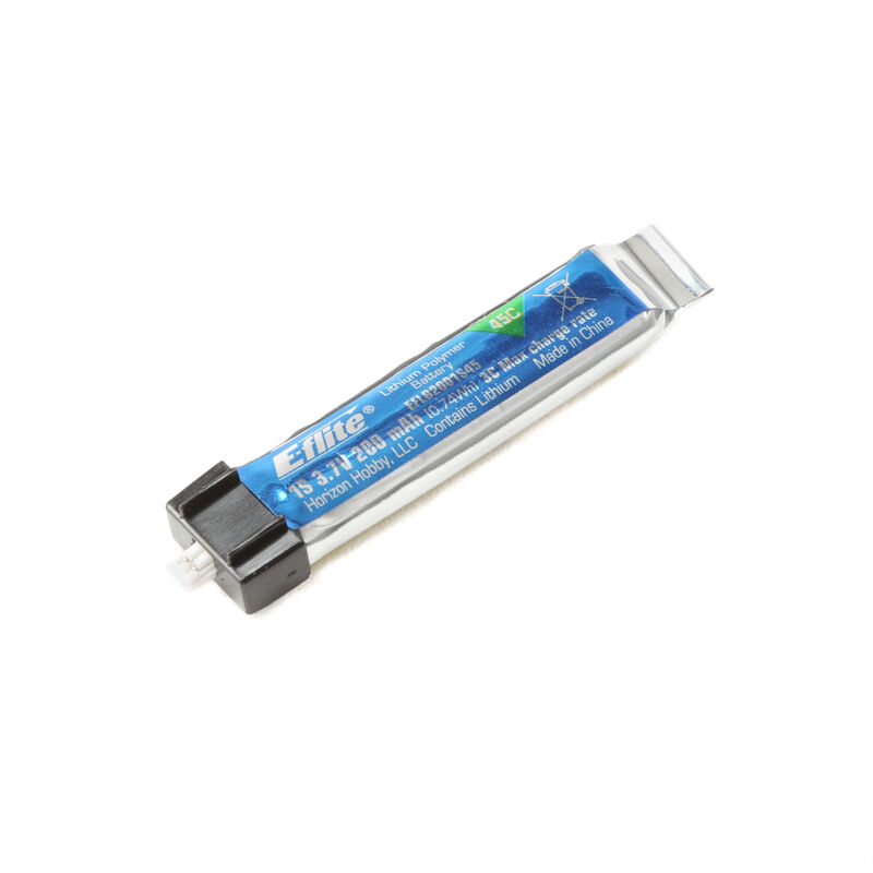 E-Flite - 200mAh 1S 3.7V 45C LiPo Battery (EFLB2001S45)