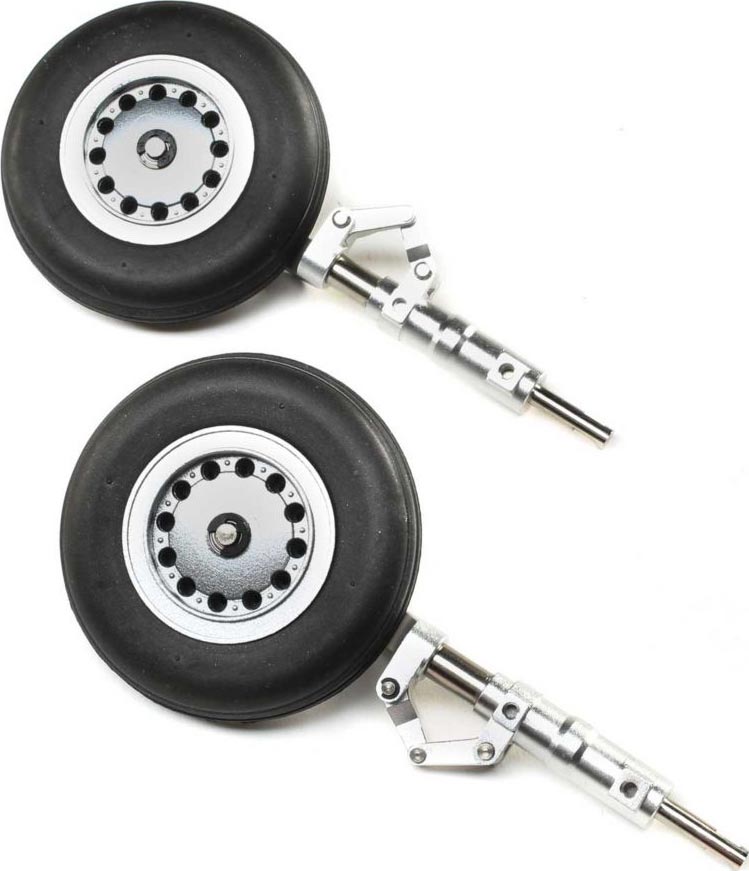 E-Flite - Main Gear Strut with Wheels: F-4 Phantom II 80mm (EFLG318) afbeelding