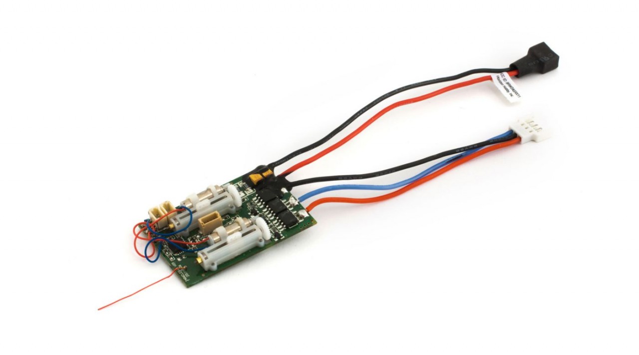 E-Flite - DSM2 6 Ch Ultra Micro AS3X Receiver BL ESC (EFLU4864)