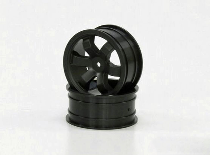 Front wheel black 2pcs (FAH-201BK) afbeelding