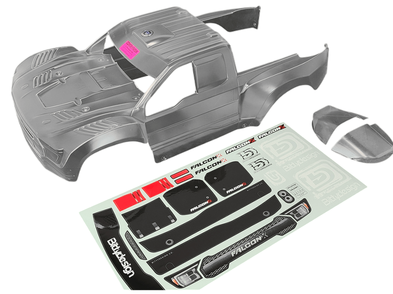 Bittydesign FALCON-X 1/7 Transparante Body For Traxxas UDR, Pre-Cut, 1.5mm afbeelding