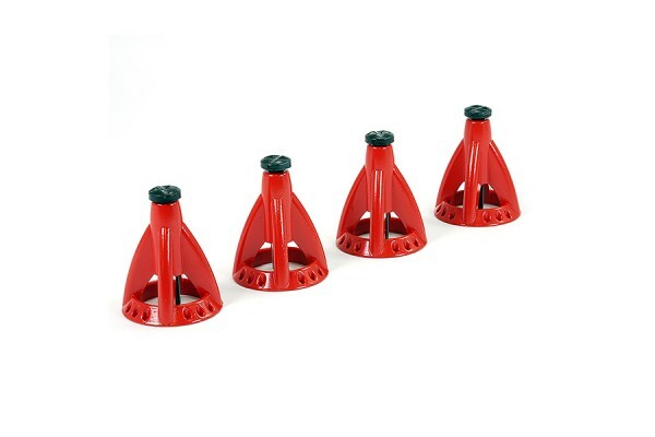 Fastrax 6-Tons Verstelbare krik (4 stuks) - Rood