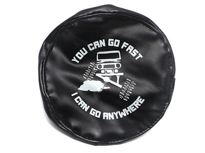 Spare Tire Cover - You Can Go Fast Print voor 1.9" banden