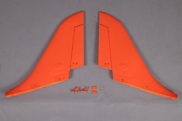 FMS - 90Mm Super Scorpion Vertical Stabilizer Orange (FMSRA103O)
