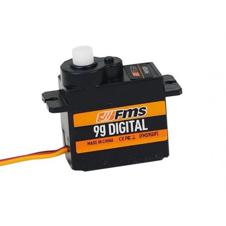 FMS - 9g digital gear servo positive with 700mm wire (FMSSER030) afbeelding