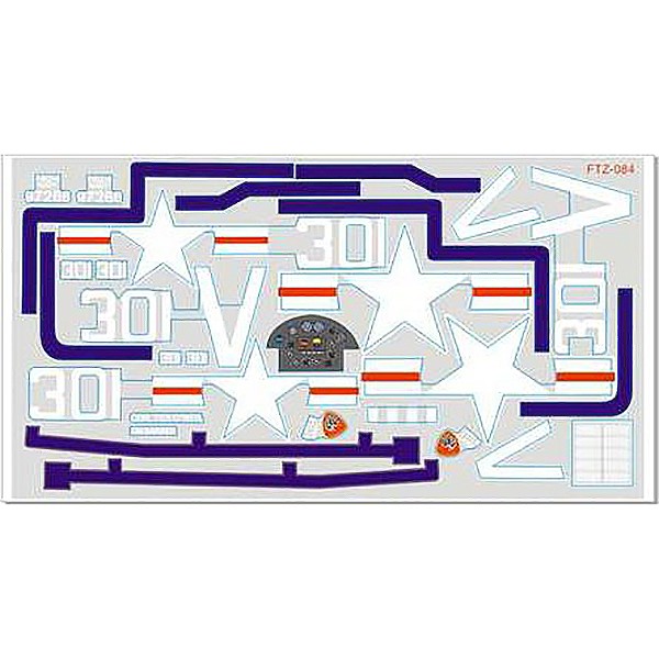 FMS - 800Mm F4U Corsair V2 Decal Sheet (FMSSF117)