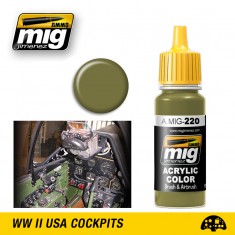 MIG Acrylic FS 34151 Zinc Chromate Green (Interior Green) 17ml afbeelding