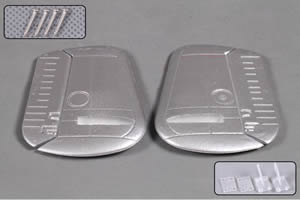 FMS - B25 Mitchell Rudder Fins (FS-MD105-SILVER) afbeelding