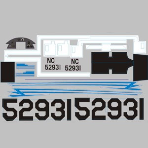 FMS - 1100Mm Beechcraft Decal Sheet (FS-SL115) afbeelding