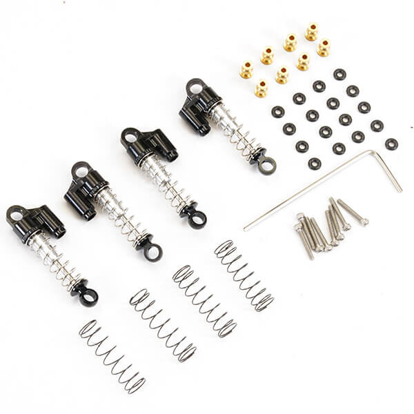 Fastrax - Aluminium Schokdempers 4pcs - Axial SCX24