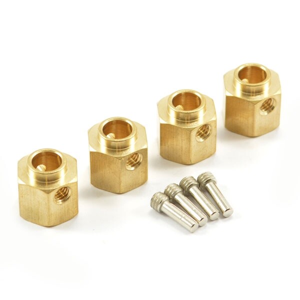 Fastrax TRX-4 Brass Hex Wheel Hub+5mm (4)