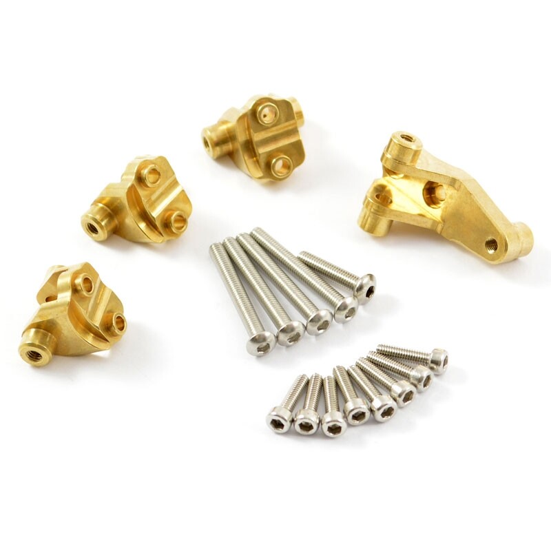 Fastrax TRX-4 Brass Front/Rear link mount set