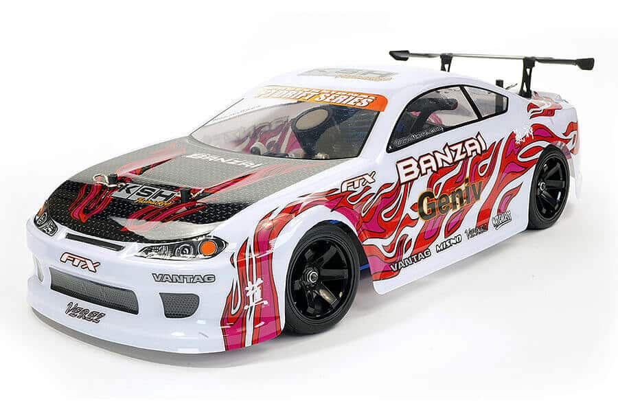 FTX Banzai Nitro Drift Auto RTR- Wit afbeelding