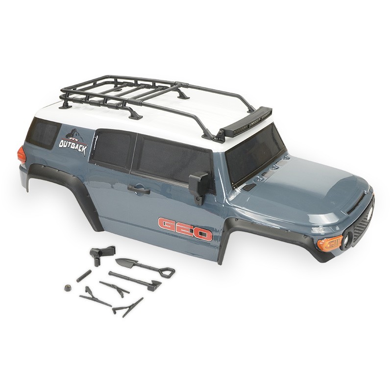 FTX - Outback Geo 4X4 Assembled Body W/Accessories - Grey (FTX9945G) afbeelding