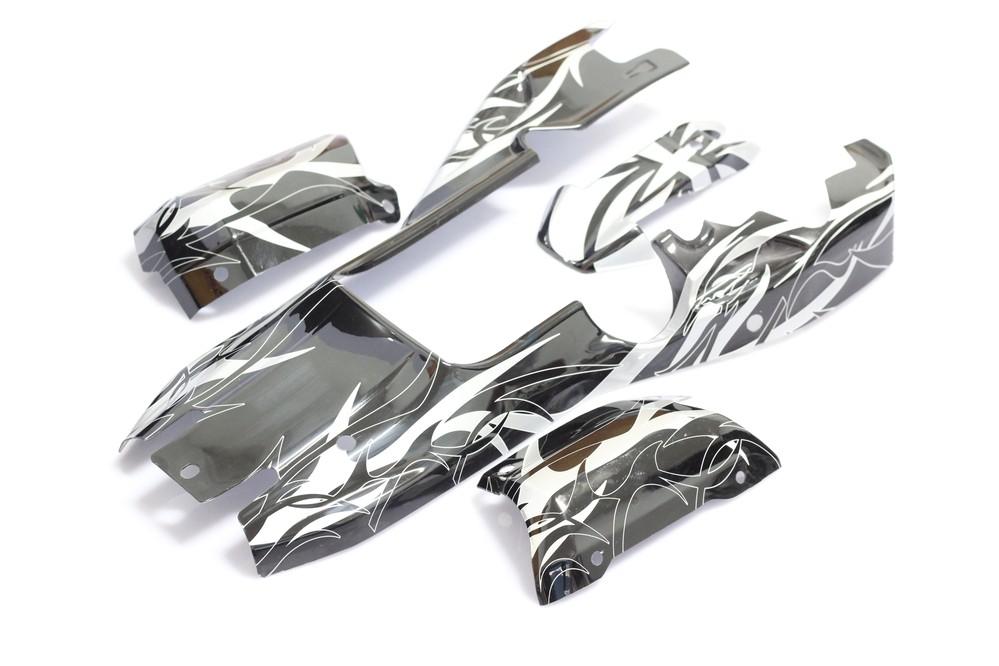 Volledig gespoten body, wild grey, voor oa. HPI Baja afbeelding