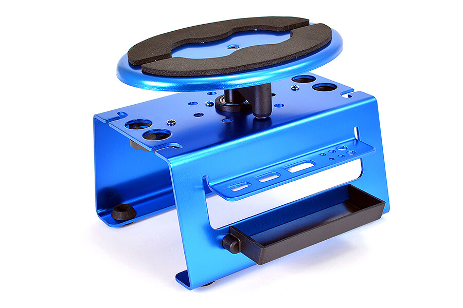 Fastrax aluminium deluxe auto standaard, roterend - Blauw