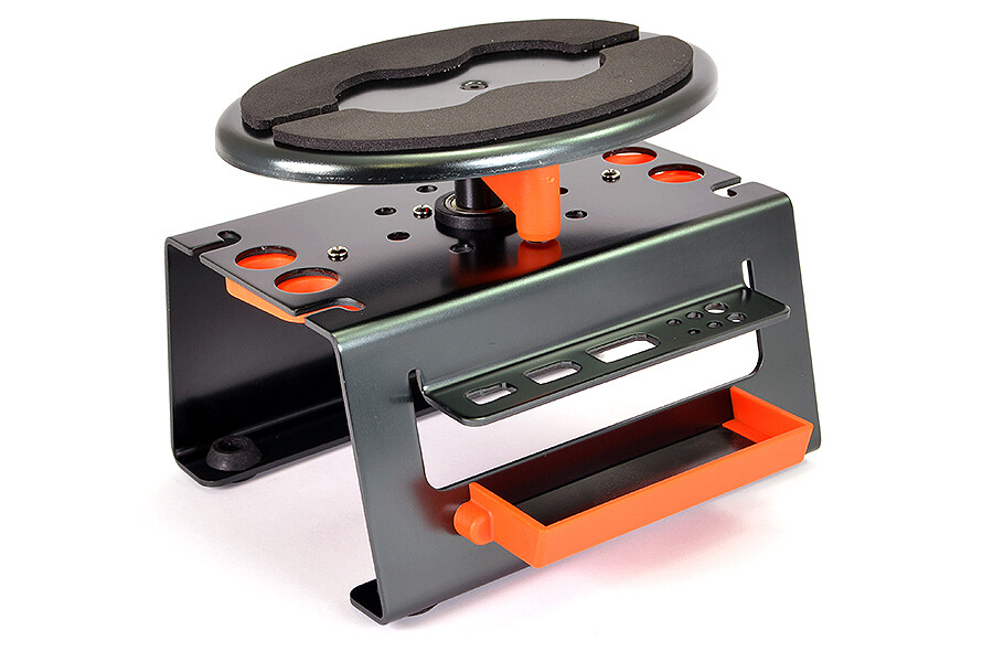 Fastrax aluminium deluxe auto standaard, roterend - Grijs