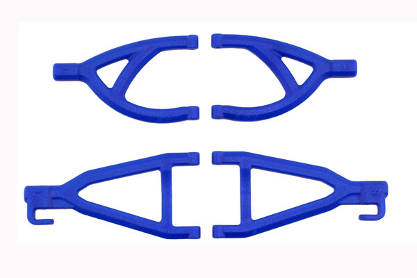 RPM Front Upper & Lower A-arms voor oa. Traxxas 1/16 Slash/Rally - Blauw