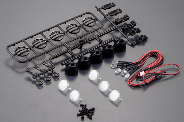 Fastrax cluster bar met 5 spots en leds, zwart