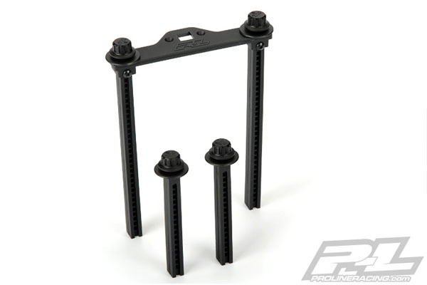 Proline extended front & rear body mounts voor oa. Traxxas E-Maxx & Traxxas T-Maxx