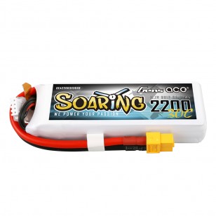 GensAce Soaring Lipo 30C 11.1 volt 2200mah met XT60 stekker