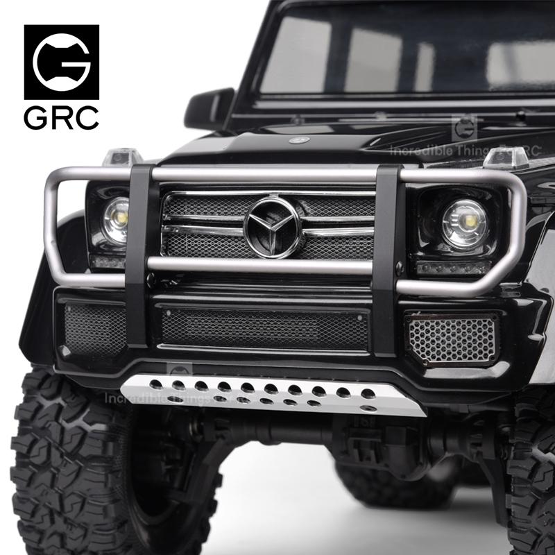 Desert Aluminium Front Bumper Silver - Traxxas TRX-6